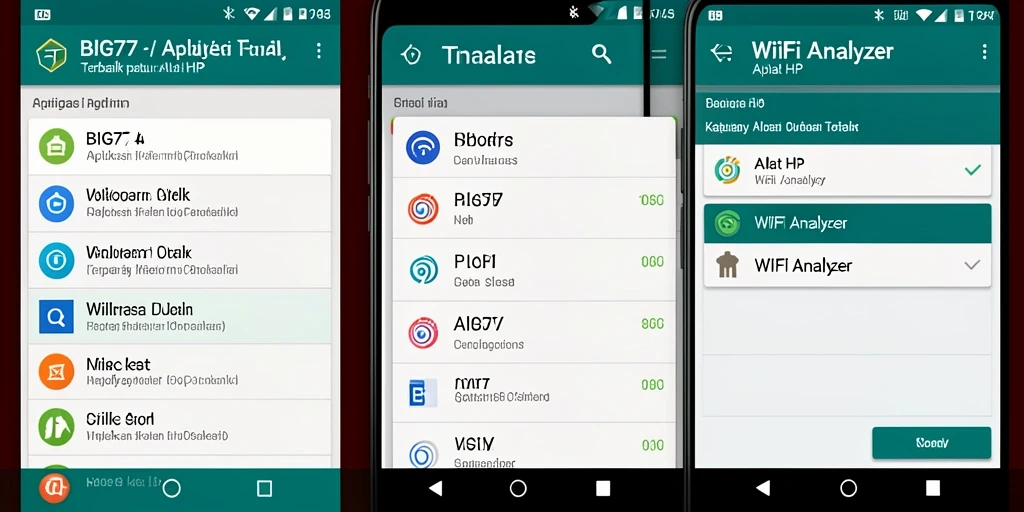 Tampilan antarmuka <strong>BIG77</strong> yang informatif dan intuitif untuk analisis WiFi.