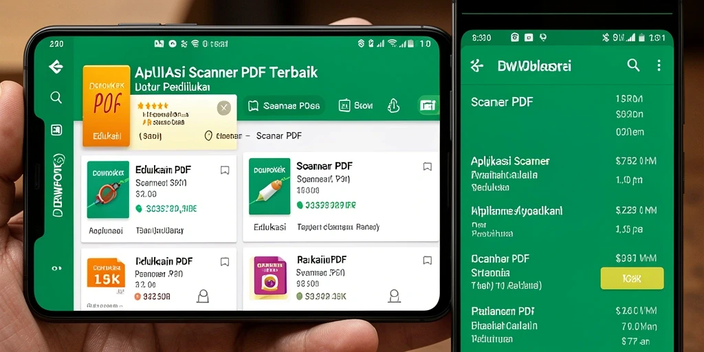 Antarmuka DEWAPOKER menampilkan fungsi Scanner PDF yang intuitif.