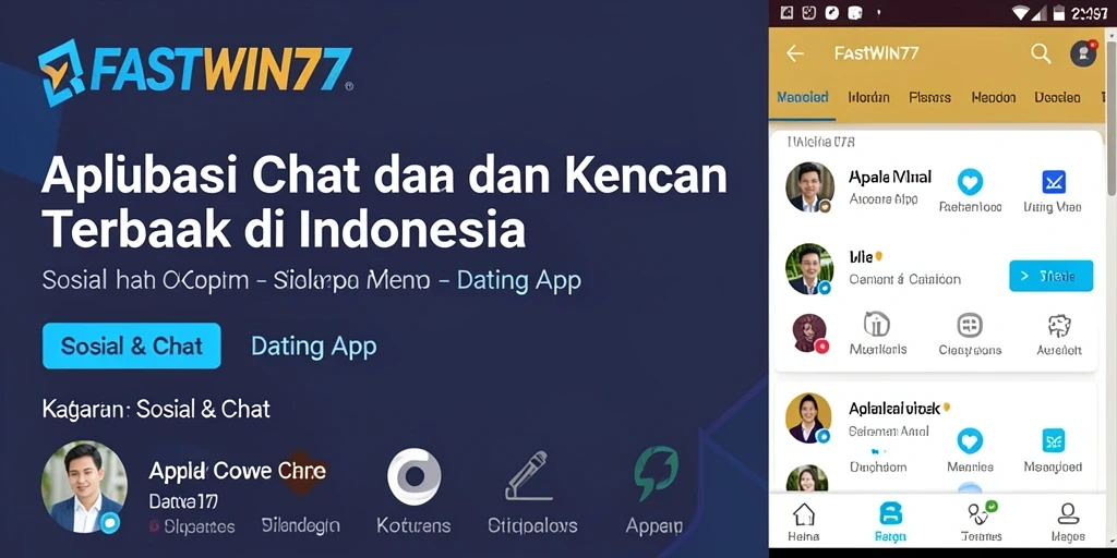Tampilan antarmuka user-friendly dari aplikasi kencan FASTWIN77.