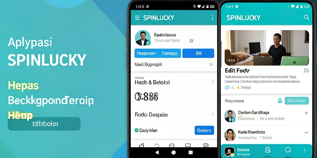 Tampilan antarmuka SPINLUCKY yang intuitif untuk menghapus latar belakang.