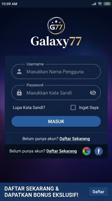 Panduan Masuk Akun galaxy77 untuk Android